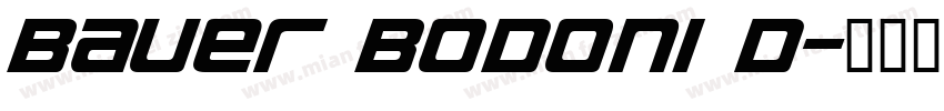 Bauer Bodoni D字体转换